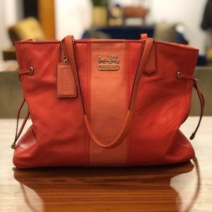 Authentic Coral Coach Chelsea Tote